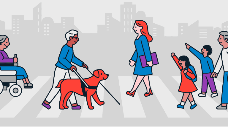Title graphic for a blog about the best U.S. cities to be a service dog.