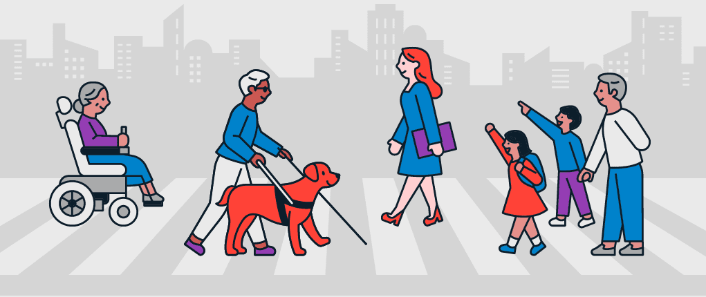 Title graphic for a blog about the best U.S. cities to be a service dog.