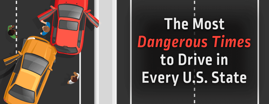 A header image for a blog about the most dangerous times to drive