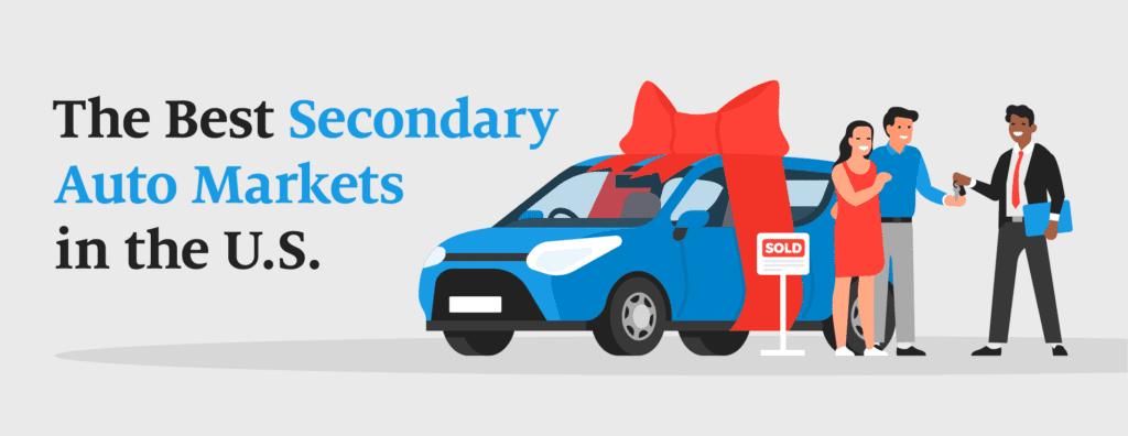 A header image for a blog about the best U.S. cities to buy a used car